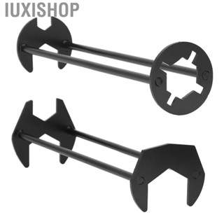 Iuxishop Bathroom Sink Spanner  Sturdy Carbon Steel Black Multifunctional Sink Wrench  for Hotel