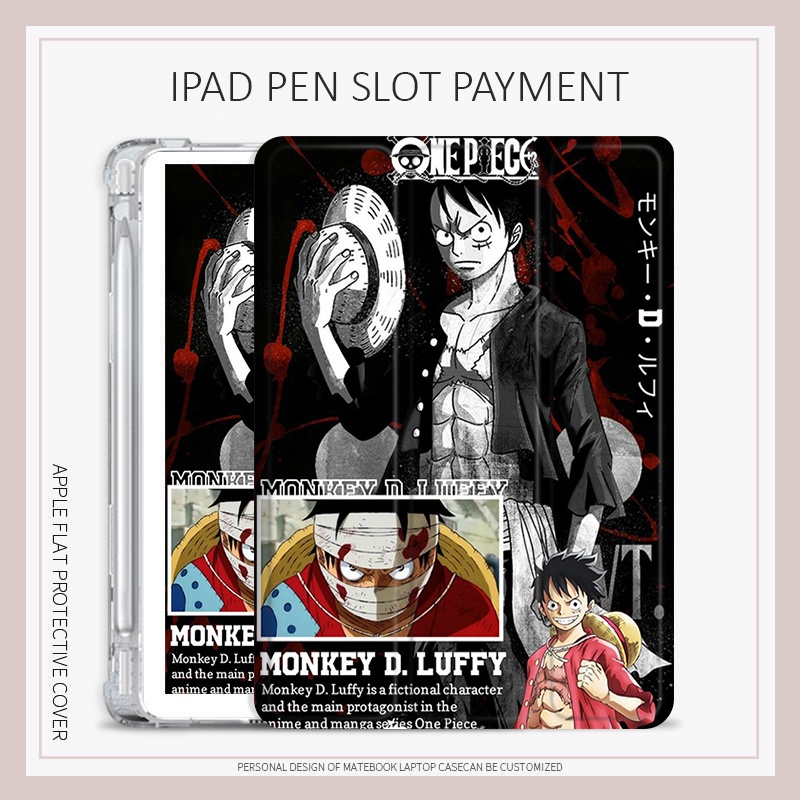เคส ลายการ์ตูนลูฟี่ One Piece สําหรับ iPad mini4 5 6 air3 4 5 iPad gen7 8 9 gen10 2022 pro11 2017 18