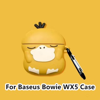 【ของแท้】เคสหูฟัง แบบนิ่ม ลายการ์ตูนโบว์ สําหรับ Baseus Bowie WX5 WX5