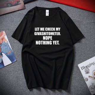 [พร้อมส่ง] เสื้อยืดลําลอง แขนสั้น พิมพ์ลายสโลแกน Let Me Check My Meter แฟชั่นสําหรับผู้ชาย และผู้หญิง