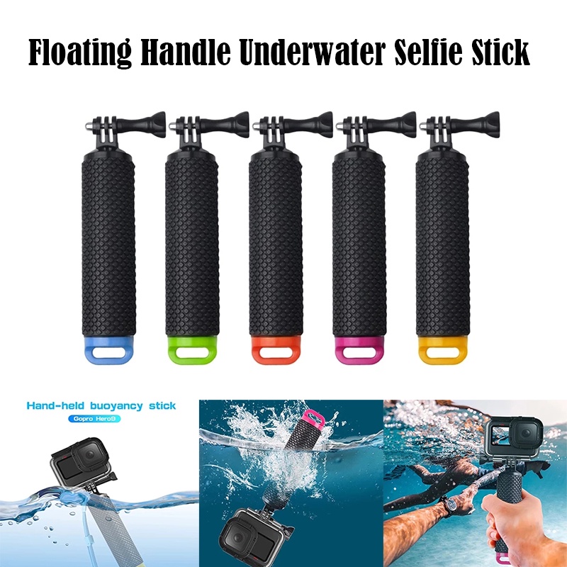 ลอยจับใต้น้ํา Selfie Stick ดําน้ํา Action กล้องอุปกรณ์เสริม w Lanyard สําหรับ Insta360 X4/Gopro 13/DJI Action 4/Action 3/DJI OSMO Action 5 PRO