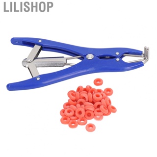 Lilishop Tail Docking Pliers  Castration Ring Applicator Labor Saving Wear Resistant Plastic Steel Easy To Use  for Pasture