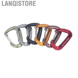 Lanqistore 6pcs D Carabiner Snap 3in 12KN Locking Carabiner  Hook Sport Access