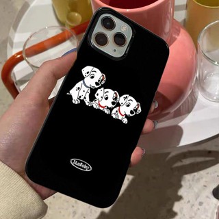 เคสโทรศัพท์มือถือ ลายการ์ตูนดัลเมเชียน แวววาว สําหรับ iPhone Apple