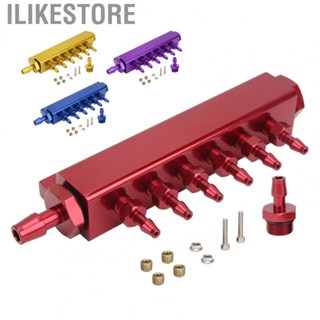 Ilikestore 6 Port Vacuum Manifold Kit Vacuum Manifold Kit  1/8NPT Fittings for Fuel Pressure Regulator  