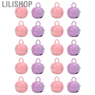 Lilishop Small Jingle Bells  Small Hanging Holes Iron Material Colored Jingle Bells Wear Resistant Good Decoration  for Bag Accessories