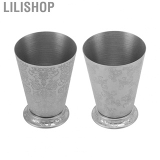 Lilishop Mint Julep Cup  High Strength Stainless Steel Cup Silver Finish  for Gin