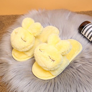 Boys and girls slippers cotton winter lovely furry home network celebrity baby indoor big boy new soft soles with velvet