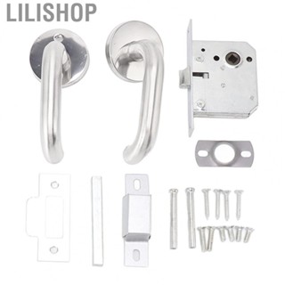 Lilishop Handle Locks  Comfortable To Use Stainless Steel Easy To Use Polished Passageway Handle Lock with Installation Parts for  Emergency Exit for Warehouse