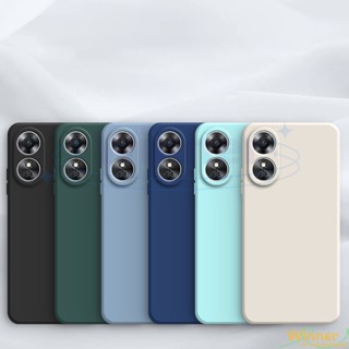 เคส oppo A98 A17 A17K A57 A77S A16 A96 A76 A95 A74 A39 โทรศัพท์มือถือ ซิลิโคนนิ่ม สีพื้น สีมาการอง สไตล์คลาสสิก สําหรับ(1YT)
