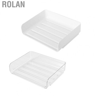 Rolan Desktop Storage Box  Easy To Clean Odorless Multi Function Stackable Desk Organizer Lightweight Sturdy  for Office