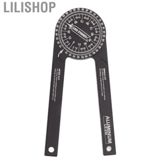 Lilishop Miter  Protractor  Efficient 2  Engraving Scales Aluminum Protractor Angle Finder  for Carpenters for Carpentry