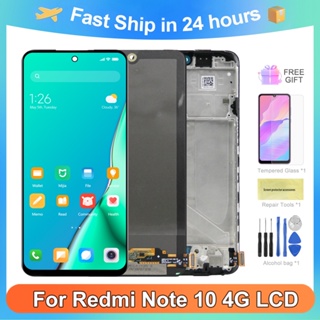 หน้าจอสัมผัส LCD 6.43 นิ้ว แบบเปลี่ยน สําหรับ Redmi Note 10 4G M2101K7AI Note10 M2101K7AG