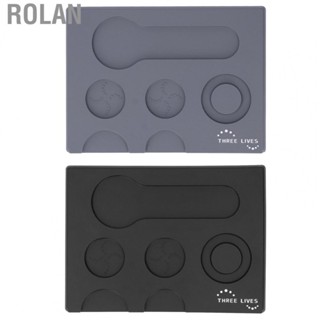 Rolan Coffee Tamper Mat Station  Coffee Tampers Mat Portable Polished Back  for Offices