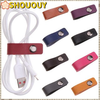 Shououy สายพันหูฟังหนัง 9 สี อุปกรณ์เสริม สําหรับเดินทาง 5 ชิ้น