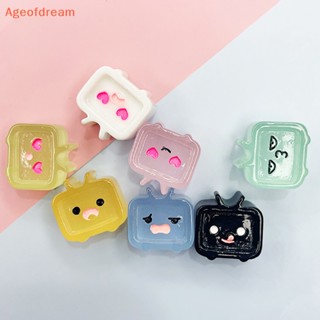 [Ageofdream] Kawaii ใหม่ ทีวีเรืองแสง 5 ชิ้น พร้อมหลังเบี้ยเรซิ่น สําหรับ DIY