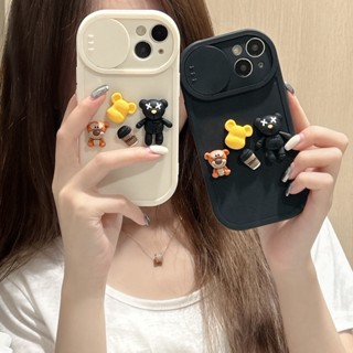 เคสโทรศัพท์มือถือ แบบนิ่ม ลายการ์ตูนหมีน่ารัก กันกระแทก สําหรับ iPhone 14 14PRO max 13 12PRO max 13pro max 11