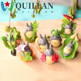 QUILLAN Cute Micro Landscape Craft Bonsai Decoration Miniature Figurine Office Totoro Model 8PCS Miniature Japanese Anime My Meighbor Totoro Fairy Garden Ornament