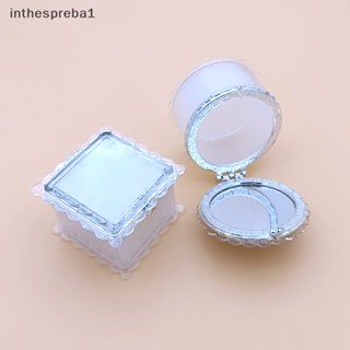 Inthespreba1^^ กล่องเก็บของโปร่งแสง พร้อมกระจก รูปหัวใจ ทรงกลม ทรงสี่เหลี่ยม *ใหม่