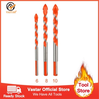 Vastar【ลดล้างสต๊อก】ดอกสว่านคาร์ไบด์ อเนกประสงค์ 6 มม. - 10 มม. สําหรับเจาะกระจก เซรามิค