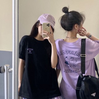 เสื้อยืดแขนสั้น พิมพ์ลายกราฟฟิค Kpop 90s Y2k คุณภาพสูง แฟชั่นหรูหรา สไตล์เกาหลี สําหรับผู้หญิง