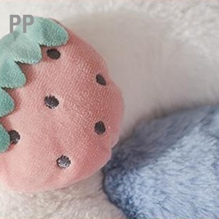 PP Cat Bed Warming Soft Plush Fluffy All Seasons ลายการ์ตูนน่ารักเบาะสัตว์เลี้ยงสำหรับแมวสุนัขขนาดเล็ก