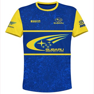 เสื้อกีฬาแขนสั้น ลายทีม Subaru D023 3D