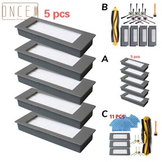 【ONCEMOREAGAIN】For Ecovacs-Deebot-Ozmo 900 DN5G Vacuum Cleaner Parts Main Side Brush Filter Kit