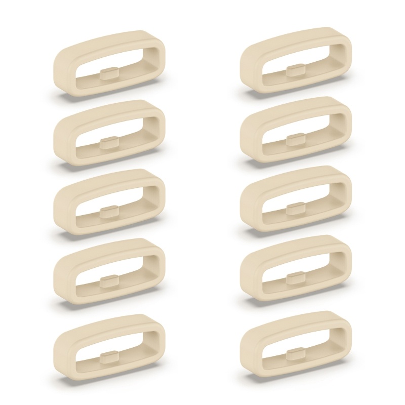 Goodxyz 10pcs นาฬิกาเข็มขัด Fastener แหวนห่วง 18 มม.20 มม.22 มม.สายรัดข้อมือ Keeper เปลี่ยน Smartwatch สายคล้อง Retainer Holde