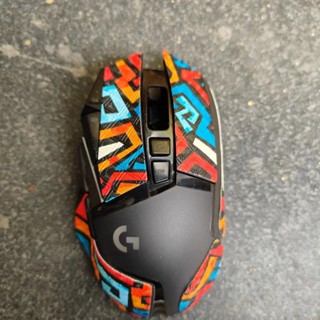 Suitable for Logitech G502 mouse non-slip stickers colorful leather wear-resistant film