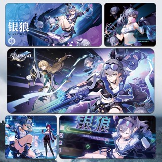 Silver Wolf mouse pad Honkai: Star Rail super large table pad game peripheral small custom keyboard pad Kafka แผ่นรองเมาส์ ขนาดใหญ่