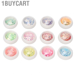1buycart Nail Accessories  Nail Glitter 12 Boxes Nail Art Flakes Nail Glitter Sequins  for Nail for Home Use for Salon Use