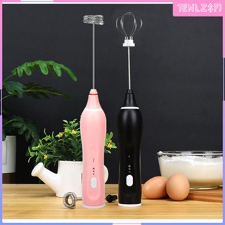 [Tenlzsp1] เครื่องตีฟองนมไฟฟ้า ปรับได้ 3 ระดับ ชาร์จ USB สําหรับ Lattes Cappuccino Frappe Matcha Milk Frother