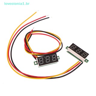 Loveoionia1 โวลต์มิเตอร์ดิจิทัล DC LED 0-100V 0.28 นิ้ว ปรับได้ 1 ชิ้น