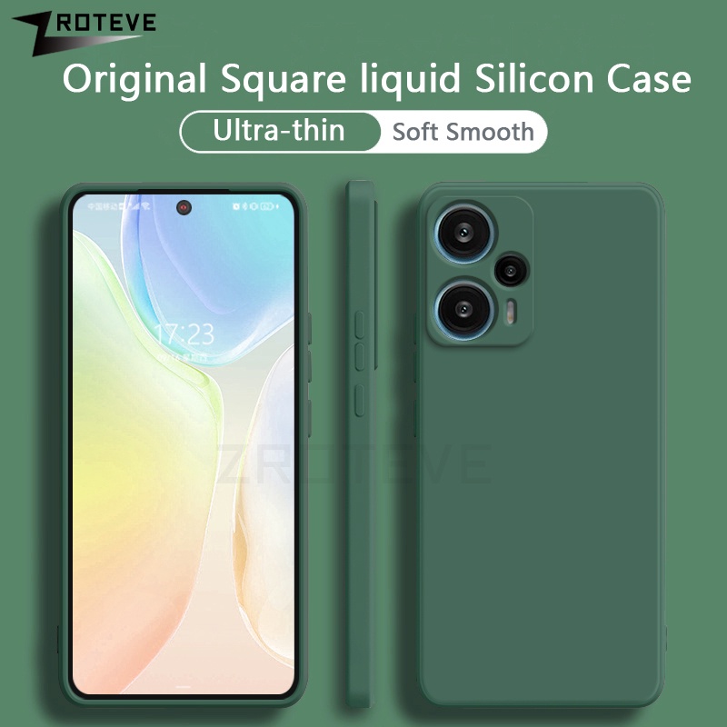 สําหรับ PocoF5 กรณี ZROTEVE Square ซิลิโคนเหลวสําหรับ Xiaomi Poco F5 F3 F4 GT F6 Pro F7 Ultra Xiomi 
