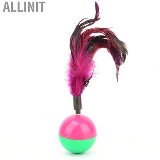 Allinit Pet  Interactive Ball Toy Kitten Rolling With Colored Feather