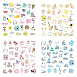 Chua สติกเกอร์ ลายการ์ตูนน่ารัก เครื่องเขียน สําหรับเด็ก 35 ชิ้น