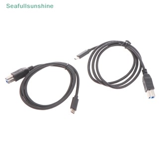 Seaf&gt; สายเคเบิล USB C เป็น USB Type B 3.0 สําหรับกล้องเว็บแคม HDD