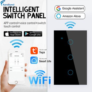 ถูกที่สุด Tuya App WiFi Smart Wall Switch (พร้อม Neutral) แอปพลิเคชันคําสั่งไร้สาย WiFi