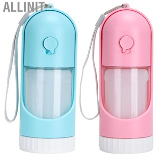 Allinit Pet Dog Cats  Water Bottle Portable Dual Purpose Dispenser Retractable HOT