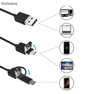 [Rut] กล้องเอนโดสโคป 7 มม. HD Micro 8 LED IP67 USB Type C กันน้ํา COD