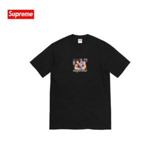 [พร้อมส่ง] เสื้อยืดลําลอง ผ้าฝ้าย 100% แขนสั้น ระบายอากาศ พิมพ์ลายอนิเมะ Supreme 22SS Aeon Flux Gun สําหรับสตรี