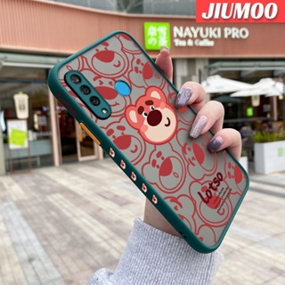 สําหรับ Huawei Nova4 Nova 4E P30 Lite เคส สตรอเบอร์รี่ หมี ฝ้า ใส ขอบสี่เหลี่ยม เคส รูปแบบ ซิลิโคน กันกระแทก ป้องกัน เคสนิ่ม