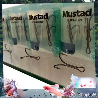 เบ็ดสองทาง Mustad - รุ่น ULTRAPOINT 78166 ตัวเบ็ด  ตาเบ็ด size 2 , 1 , 1/0 , 2/0 ,3/0