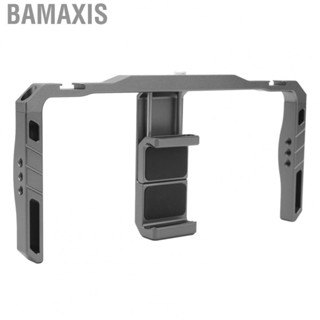 Bamaxis Aluminium Alloy Phone Video Cage With Dual Handles Rig For Videomaker