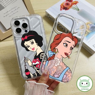 เคสโทรศัพท์มือถือ TPU นิ่ม แบบใส กันกระแทก ลายการ์ตูนผู้หญิงสวย สําหรับ Iphone X XS XR XsMax IP 7 8 Plus 11 Pro Max 12 13 14 Pro Max