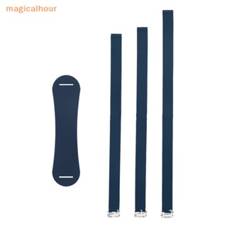 Magicalhour^^ สายรัดข้อมือซิลิโคน แบบยืดหยุ่น สําหรับ iPhone Samsung Huawei Xiaomi 6 สี