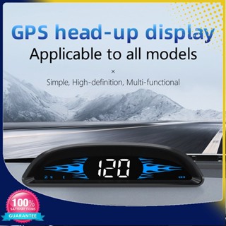 จอแสดงผลมาตรวัดความเร็ว GPS HUD พร้อมมาตรวัดความเร็วดิจิทัล อุปกรณ์เสริมอิเล็กทรอนิกส์ สําหรับรถยนต์ทุกคัน จอแสดงผล HUD ที่ติดตั้งยานพาหนะ