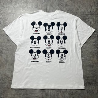 เสื้อยืดคอกลมแขนสั้นพิมพ์ลาย Mickey Vintage