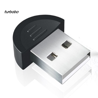 Turbobo อะแดปเตอร์ดองเกิลรับสัญญาณไร้สาย USB บลูทูธ V2.0 ขนาดเล็ก สําหรับคอมพิวเตอร์ แล็ปท็อป PC